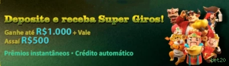 Promoções e bônus exclusivos da bet20